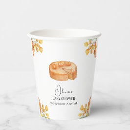 リッ素朴トかわいこちゃんカボチャのパイ秋ベビーシャワー 紙コップ