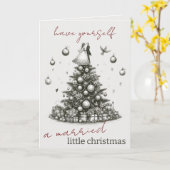 リッ結婚したトルクリスマス カード (黄色い花)