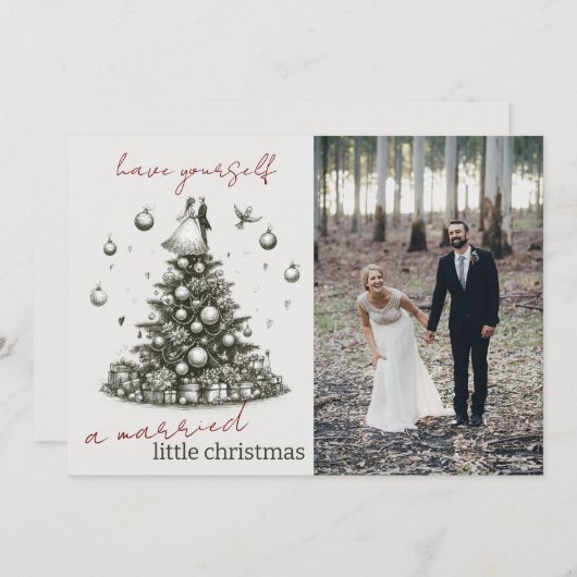 リッ結婚したトルクリスマス シーズンカード (正面/裏面)