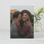 リッ結婚したトルクリスマス | 写真エレガントコラージュ シーズンカード (スタンド正面)