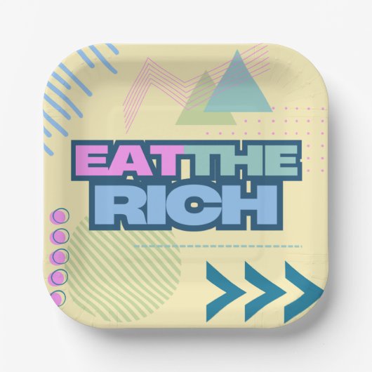 リッ食べチ90sヴィーブプレート ペーパープレート (正面)