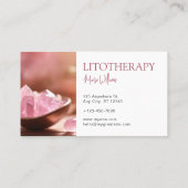 リテセラピー&ピンクヒーリングストーンズバラ石英 名刺 (裏面)