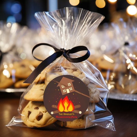 リテラおもしろいル引っ越し祝いパーティーパーティー ラウンドシール