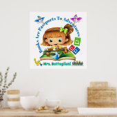 リテラシーブック先生ポスター ポスター (キッチン)