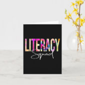 リテラシー分隊絞り染め新学期女性逮捕 カード (黄色い花)