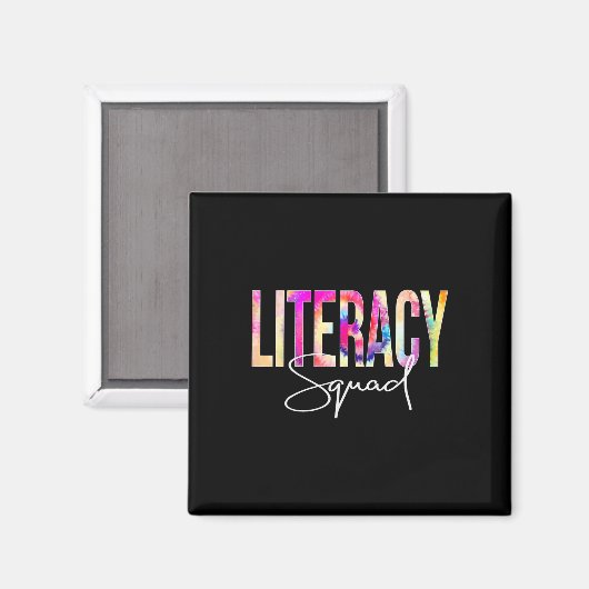 リテラシー分隊絞り染め新学期女性逮捕 マグネット (正面/裏面)