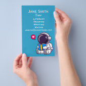 リテラシー英語または数学のチュートリアルのビジネスフライヤー チラシ (ハンドル)