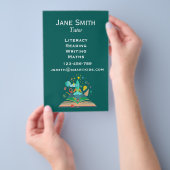 リテラシー英語または数学教師のビジネス チラシ (ハンドル)