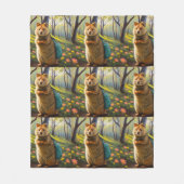 リテールアドベンチャーズ:ママコッカ行くショッピング フリースブランケット (正面)