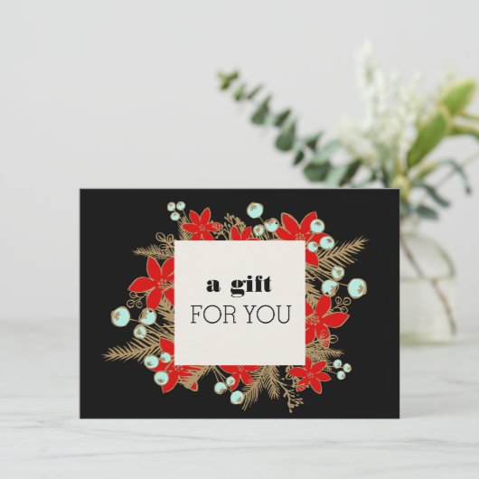 リテールクリスマスホリデーギフト証明書 (スタンド正面)