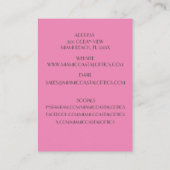 リテールピンクレトロ80のマイアミサングラス 名刺 (裏面)