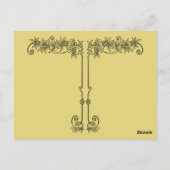 リディアとベンガル（黄色と青） ポストカード (裏面)