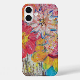 リディアの芸術サングリアによるカラフルな太陽 iPhone 16 PLUSケース