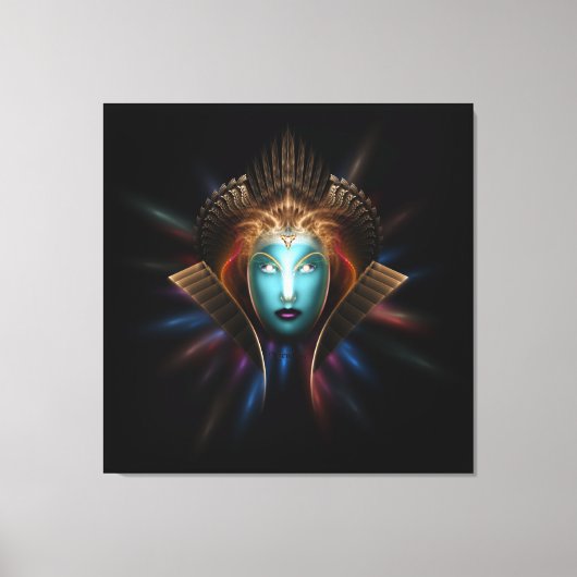 リディアンクイーンフラクタルアートキャンバスプリントプリント キャンバスプリント (正面)