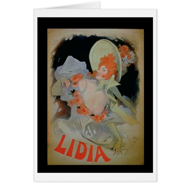「リディア」、1895年(色のlitho) (正面)