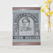 「リディア・E・ピンクハム」回復おめでとうカード カード (黄色い花)