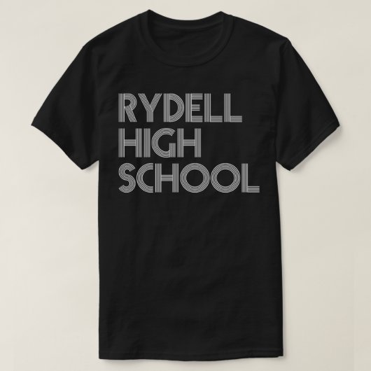 リデル高校タイポグラフィデザイン Tシャツ (デザイン正面)