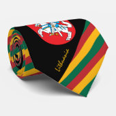 リトアストライプニア国旗タイ ネクタイ (ロール)