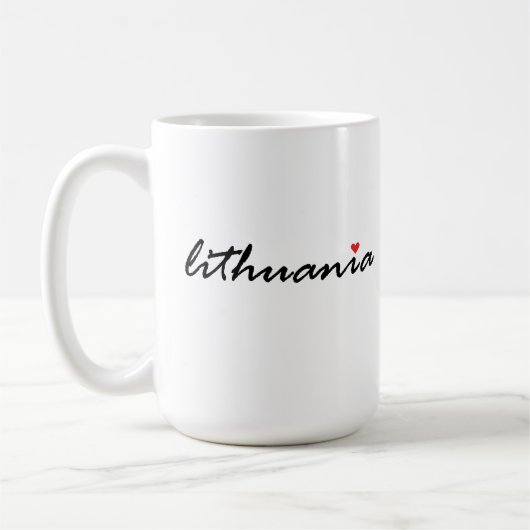 リトアニアが大好き コーヒーマグカップ (左)