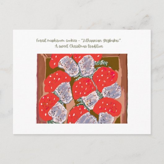 リトアニアのクリスマスの伝統 シーズンポストカード (正面)