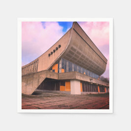 リトアニアのソビエト建築 - ヴィリニュス・パレス スタンダードカクテルナプキン