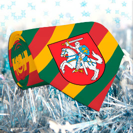 リトアニアのネクタイ,ファッションリトアニア国旗のビジネス ネクタイ