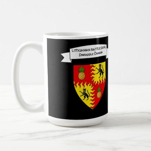 リトアニアのバトルフェアリーキャットマグ コーヒーマグカップ (左)