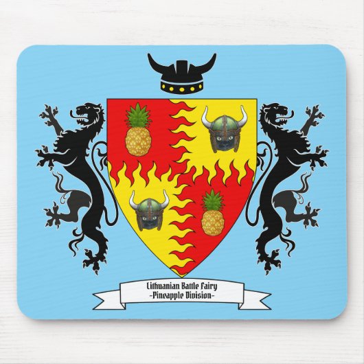 リトアニアのバトルフェアリー猫マウスパッド マウスパッド (正面)