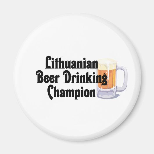 リトアニアのビール飲料チャンピオン マグネット (正面)