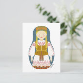 リトアニアのマトリヨスカハガキ ポストカード (スタンド正面)