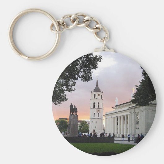 リトアニアのヴィリニュスにあるカテドラル広場 – - キーホルダー (正面)