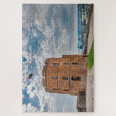 リトアニアのヴィリニュスにあるゲディミナスタワー ジグソーパズル (縦)