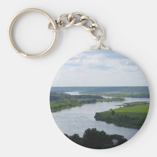 リトアニアのヴィルキジャにあるネムナス川 – - キーホルダー (正面)