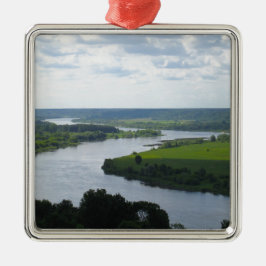 リトアニアのヴィルキジャにあるネムナス川 – - メタルオーナメント