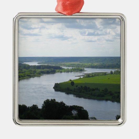 リトアニアのヴィルキジャにあるネムナス川 – - メタルオーナメント (正面)