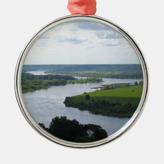 リトアニアのヴィルキジャにあるネムナス川 – - メタルオーナメント (正面)