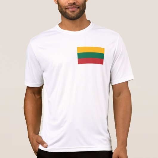 リトアニアの国旗 Tシャツ (正面)
