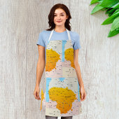 リトアニアの地図 エプロン