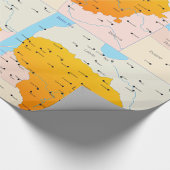 リトアニアの地図 ラッピングペーパー