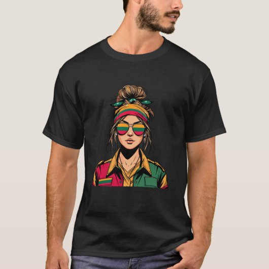 リトアニアの女の子 リトアニアの女の子たち Tシャツ (正面)