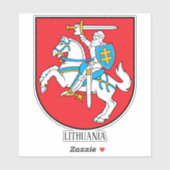 リトアニアの愛国的な民族衣装 シール (シート)