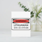 リトアニアの態度 ポストカード (スタンド正面)