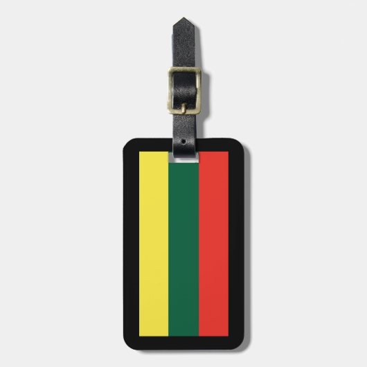 リトアニアの荷物タグ ラゲッジタグ (正面縦)