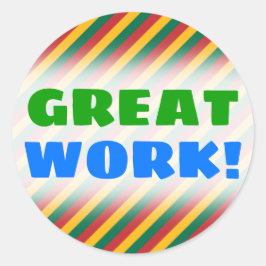 リトアニアインスパイア色色ストライプ旗 ラウンドシール