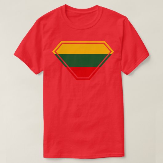 リトアニアスーパー権限シールド Tシャツ (デザイン正面)