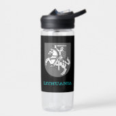 リトアニアフィットネス&リトアニアの紋章 ウォーターボトル (左面)