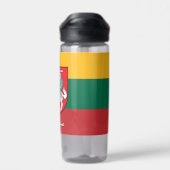 リトアニアボトル愛国的リトアニア国旗 ウォーターボトル (背面)