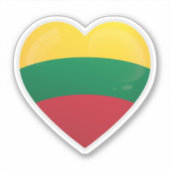 リトアニアラブアイコン シール (正面)