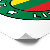 リトアニアリエトゥヴァ ポスター (角)