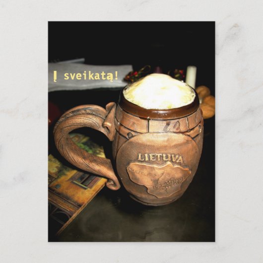 リトアニア人I Sveikata (応援)の郵便はがき ポストカード (正面)